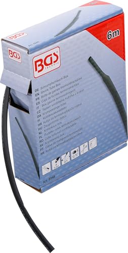 Bgs 6848 Caja De Fundas Termorretráctiles Negra Ø 5 Mm 6 M