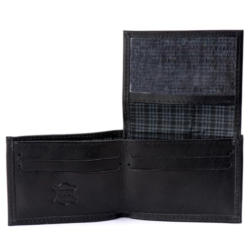 Carteira Masculina de Couro Slim, Abertura em L