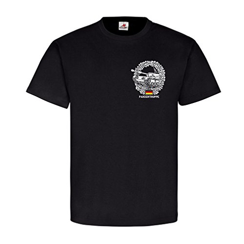 Char Leo 1 A3 Leopard T-Shirt Militaire Allemand Reservist Homme Noir XX-Large