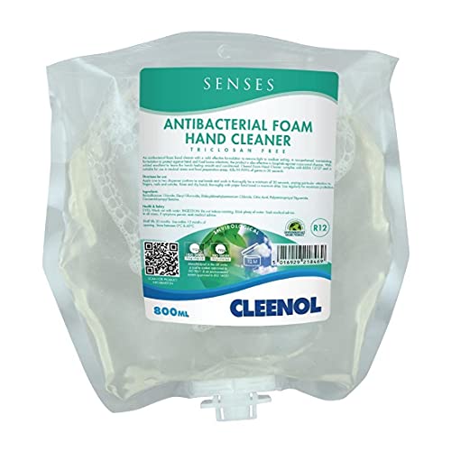 Image of Cleenol Senses Antibacterial Foam Hand Cleaner 800ml (Pack of 3)