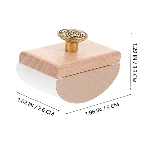 MAGICLULU Tintenabsorber Bastel-rocker-blotter Schaukeltintenlöscher Wippunterlage Aus Holz Schreibtischunterlage Mit Tintenlöscher Löschwippe Mit Tinte Mini Prägemaschine Student Hölzern
