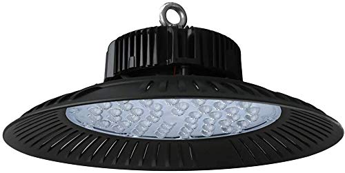 100W UFO High Bay Light, Industrial lamp，8000LM,Cold White 6000K，Workshop Lights, led Bay Light ， Commercial Bay Lighting,Shop Area、 Workshop 、Garage Lights [Energy Class A+++] (1 Pack, 50W)