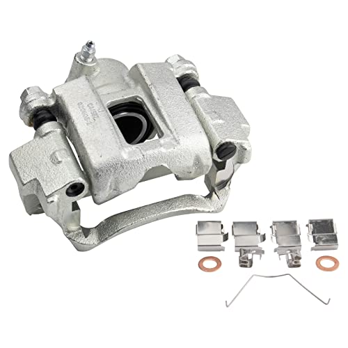 Image of TRQ Rear Brake Pad and Rotor Set Ceramic G Coated Rotors Calipers