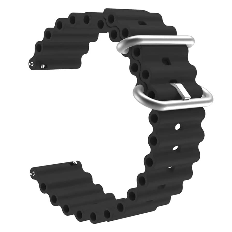 ADAMO 22mm Black Watch Strap compatible for Phoenix Ultra/Phoenix/Pulse 2/Xtend Pro/Xtend Call and ALL 22mm wristwatch and smartwatches (B0BSS4CN3F) Amazon Price History, Amazon Price Tracker