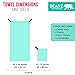 BEARZ Outdoor Quick Dry Towel - Microfiber Travel Towel for Backpacking, Hiking, Gym, Camp (Includes Bonus Face Cloth) Mint Green