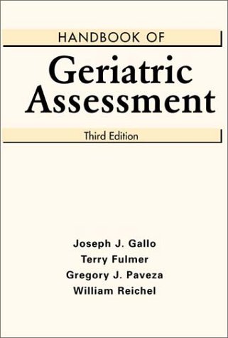 Handbook of Geriatric Assessment 076372615X Book Cover