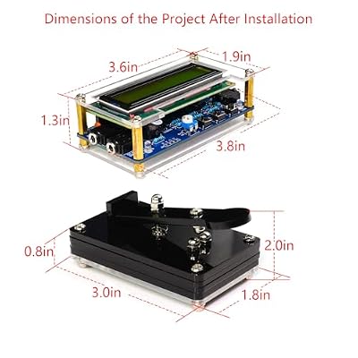 EIELE Soldering Practice Kit Morse Code Decoder CW Morse Code Practice CW Audio Input Excellent Soldering Practice Project Ideal for School Teaching and Beginners (Requires Soldering)