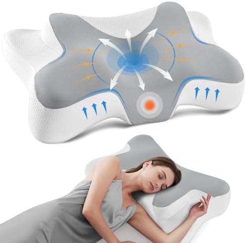 DONAMA Oreiller Cervical Ergonomique Mémoire de Forme...