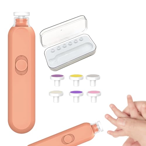 Tagliaunghie elettrico, con luce LED, automatica, silenziosa, per bambini, con 6 testine di macinazione, per casa, soggiorno, camera da , viaggi