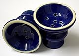 Lot of 2 - Blue Hookah Bowl Hooka Nargila Pipe Shisha Bowl + Grommet Accessory