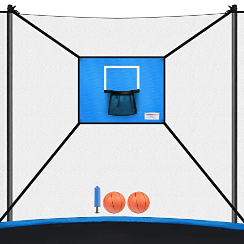 image for Zoomster Trampoline Basketball Hoop with Mini Basketball Easy to Insta