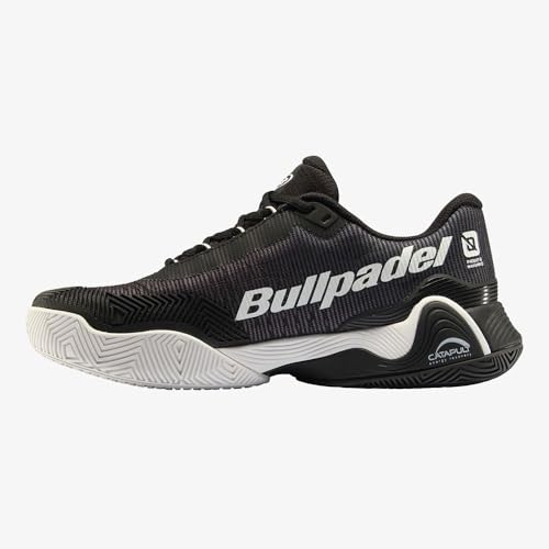 Bullpadel Padel Shoes HACK 24V – Premium Zapatos de Padel for Men w/Enhanced Sole, Hybrid 360° Grip, Or-Tholite Insole, Breathable Mesh, Reinforced Toe & Dual-Density Cushioning Performance Black4