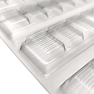 Plain Chocolate Bar Moulds - 36g, 50g, 55g, 100g, 125g, 300g - Small to Large snap bar (55g - 6 x Moulds)