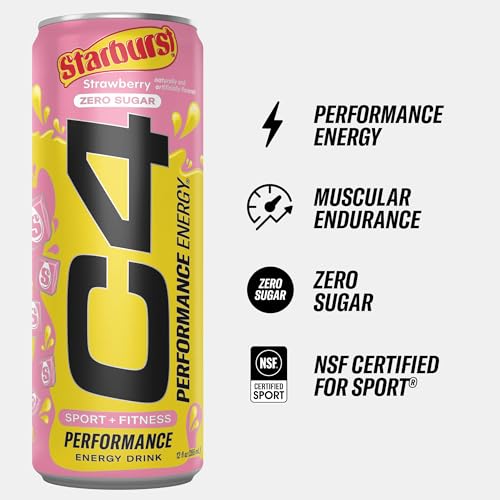 image for Cellucor C4 Energy Drink, Strawberry Starburst™ & Skittles™ Variet