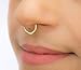 16 Gauge Big Septum Piercing or Nose Jewelry in 14k Gold Filled Ring Hypoallergenic Endless Hoop