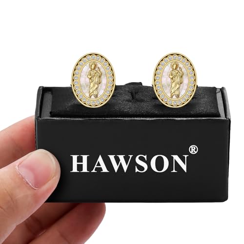 Gemelos para hombre con cristal y acabado dorado miniatura 6