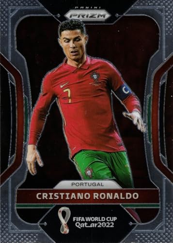 2022 Panini Prizm World Cup #175 Cristiano Ronaldo Soccer Card Portugal