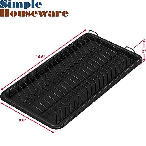 Simple Houseware CO-21D-K Plate Drying Rack With Drainboard thumb #4