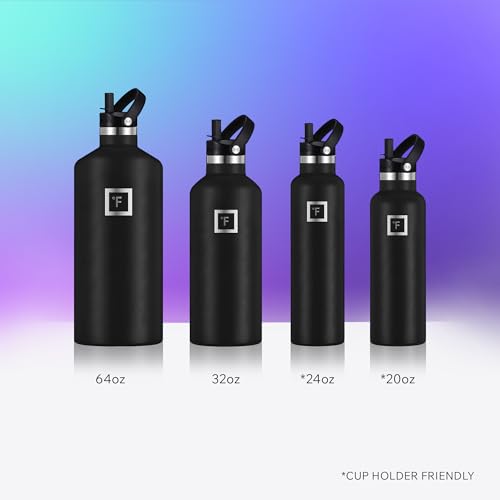 IRON °FLASK Camping & Hiking Hydration Flask with Straw, BPA-Free Insulated Stainless Steel Sports Water Bottle - 24 oz Aurora by IRON °FLASK - Image 5