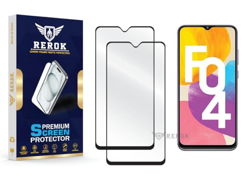 Image of Gorilla Tempered Glass Screen Protector Compatible with Samsung Galaxy F04 [Pack of 2] | Edge-to-Edge, Bubble-Free, Case Friendly, Easy Installation Kit