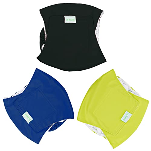 Image of In hand Washable Durable Male Dog Diapers(Pack of 3), Premium Reusable Belly Bands Belly Wrap for Male Dog, Comfy Doggie Diapers