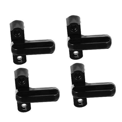 Hoement 4pièces Verrouillage De Sécurité Pour Fenêtres De Zinc Verrou t Pour Protection Renforcée Vol Noir