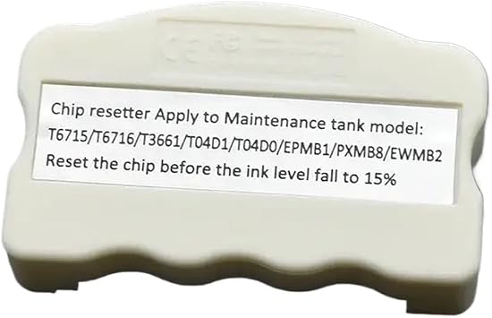 Maintenance Tank Chip Resetter Compatible with Printer Models L6490 L14150 L6270 M1180 M3180 WF-2860 WF-2865 WF-2861 XP-5105 XP-5100 for Part Number
