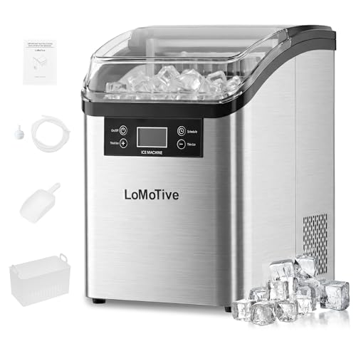 45Lbs/Day Clear Ice Maker with Copper Compressor