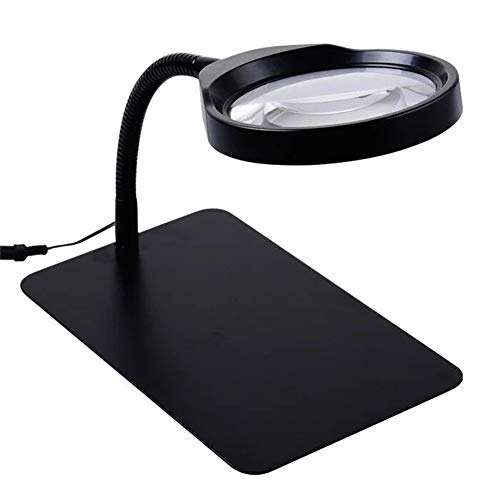 Loupe 10X avec lampe de bureau LED mains libres pour réparation beauté