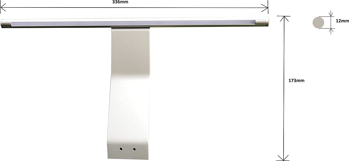 ACCE LED Aluminiumkörper Schrankleuchte Regalbeleuchtung Kleiderschrankleuchten Aufbauleuchte mit Schalter und Stecker, warmweiß 3000k, Schalter:mit Fußschalter (WW, 3er)