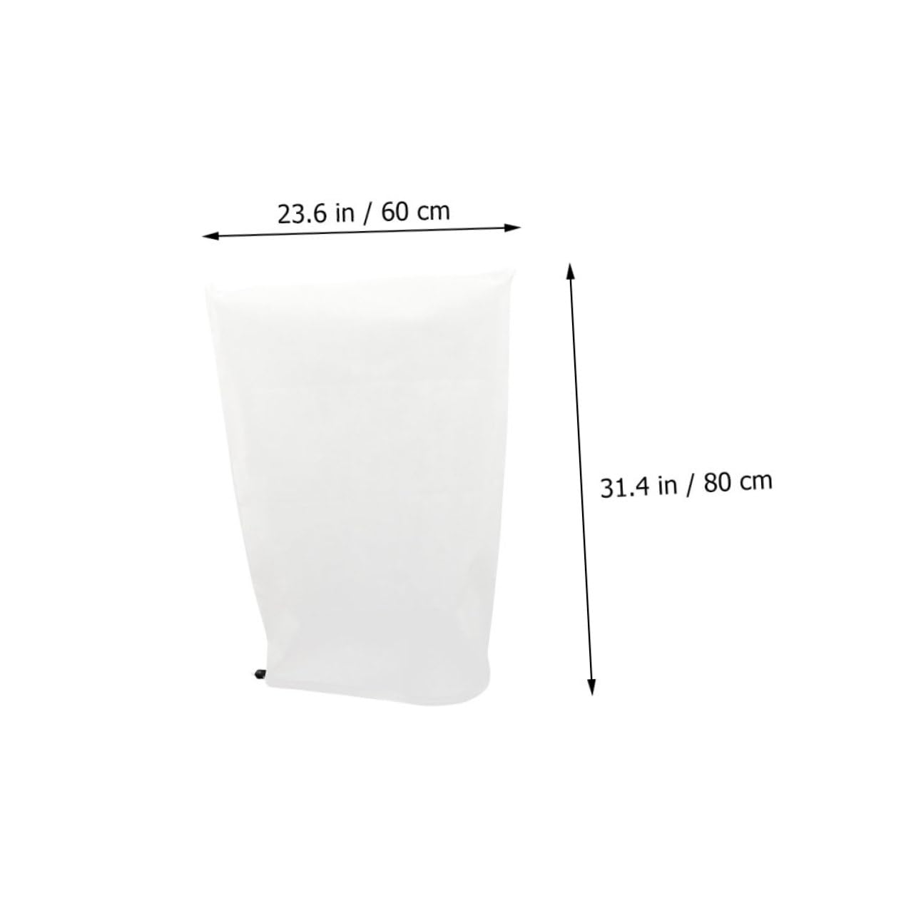 Housses de Protection Hivernale Cordon de Serrage pour Plantes Lot de 8 en Tissu Non Tissé Blanc Protection Le Gel en Hiver pour Plantes D'extérieur