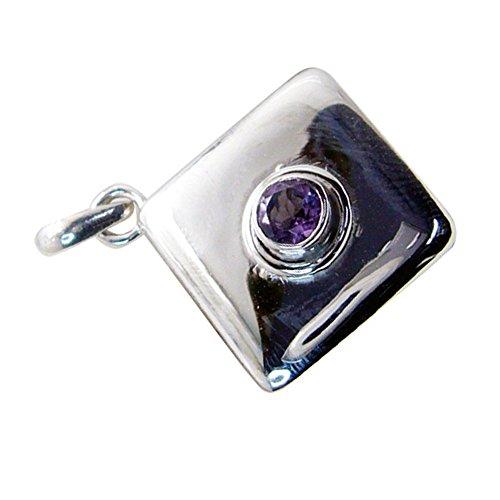 Pendentif Argent et Améthyste Réelle pour Femme