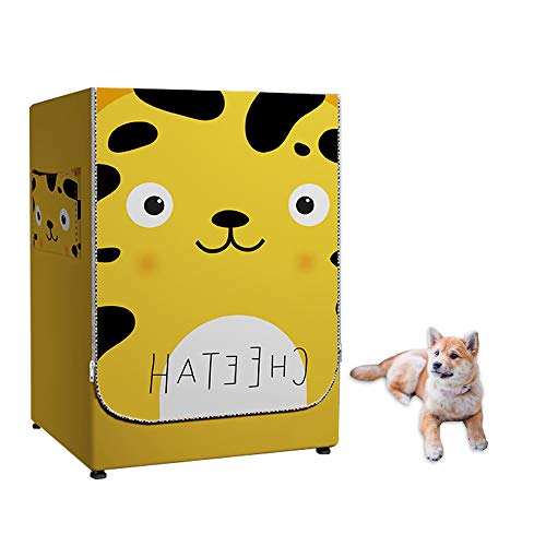 AKEfit Coperchio per Lavatrice, Impermeabile, 60 × 64 × 85 cm, Modello Gatto Carino