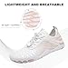 Hike Barefoot Shoes Womens Mens, Pro Water Shoe Women Men Footwear Barefoot Hike Shoes for Travel, Wide Toe Box Non-Slip Breathable Zero Drop Shoe White