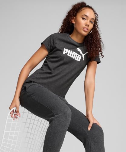 Image of Puma Women Cotton Letter Print Regular Fit Tees