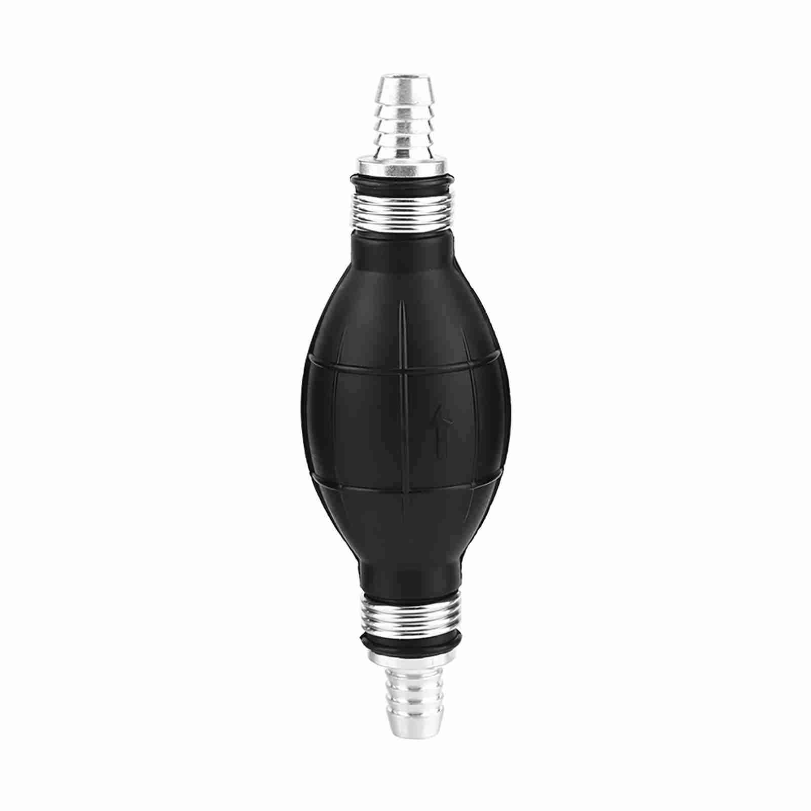 Yctze Bombilla de Cebado Manual para Bomba de, Aluminio de Caucho Universal para Motores Fueraborda Marinos de Barcos de Automóviles con Conector de Manguera de 1/4 3/8 1/2 Pulgadas (12mm)