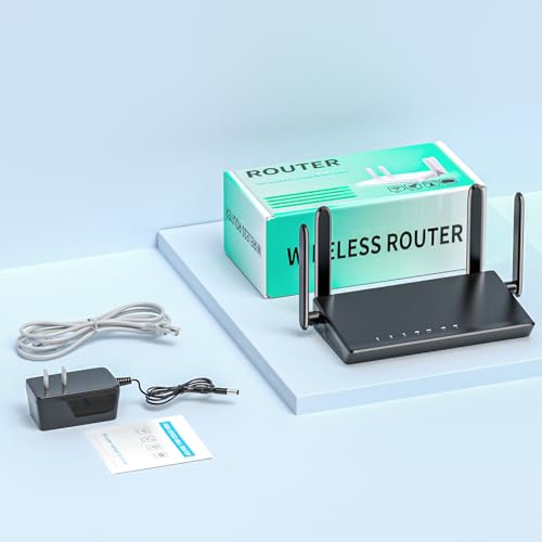 Image of KKH 2.4ghz WiFi Router, Portable Travel Easy Setup Wireless Internet Network Pocket-Sized Long Range Wi-Fi Routers, High Speed up to 300mbps for Hotel Home Smart TV PC Computer Phone Gaming