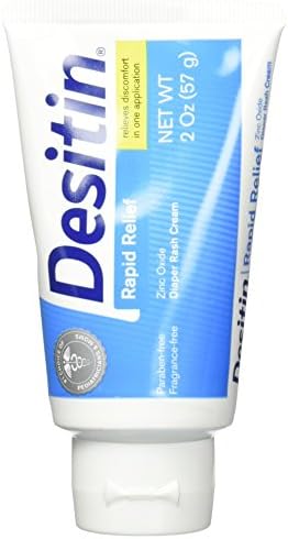 Desitin Rapid Relief Creamy Zinc Oxide Diaper Rash Cream (Pack of 2)