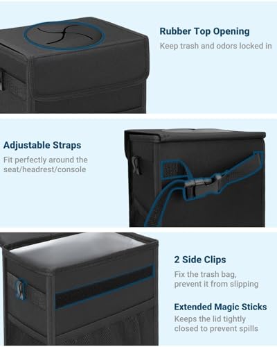 Capolo Leakproof Car Trash Can