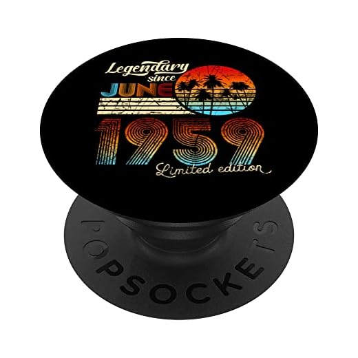 Cumpleaños Legendario Desde Junio De 1959 Regalo. PopSockets PopGrip Intercambiable