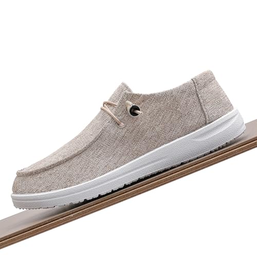 Image of betyswear Womens Loafers Women Shoes Casual Slip-On Canvas Shoes Breathable Lightweight Boat Shoes for Women