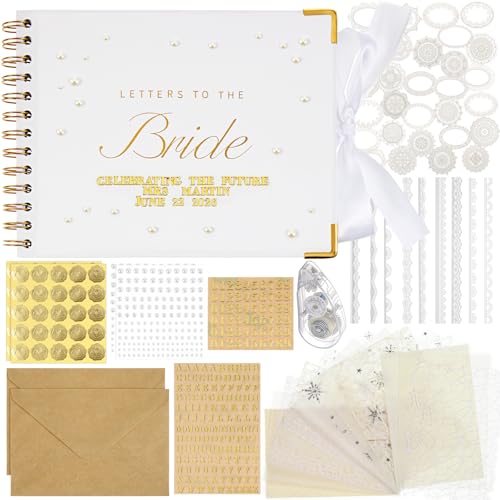 Humyoun 8.5 x 7 Inch Wedding Guest Book Letters to