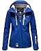 Produktbild MARIKOO Damen Softshell Outdoor Übergangs Funktions Kurz Regen Jacke Kleinezicke Royal Blau 38 - M