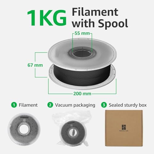 Image of Bambu Lab PLA Filament Matte 3D Printer Filament 1.75mm PLA 1kg High Tenacity - Sunflower Yellow (10402) - Spool