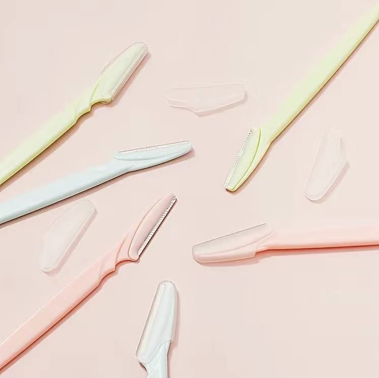 Eyebrow razor, 6 pieces exfoliating multipurpose razor, brows, face, and body