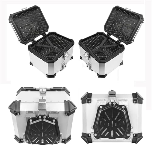 Caissons de protection premium en aluminium Silver X Box pour moto VOGE