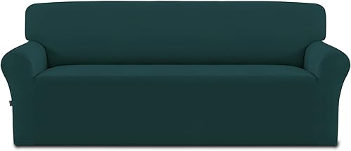 Miniatura 1 de Easy-Going Funda elástica de forro polar para sofá de elastano, suave, antideslizante, protector de muebles lavable con espuma antideslizante y