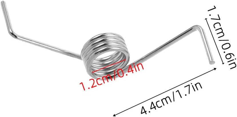 10pcs Top Load Washer Door Support Springs, Steel Torsion Spring Accessories, Washer Lid Replacement Set, Easy to Install for Semi-Automatic Washing Machine