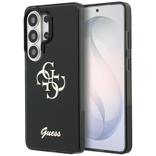 CG MOBILE Guess IML Big Metal 4G Script Coque pour Samsung Galaxy S26 Ultra (Noir)