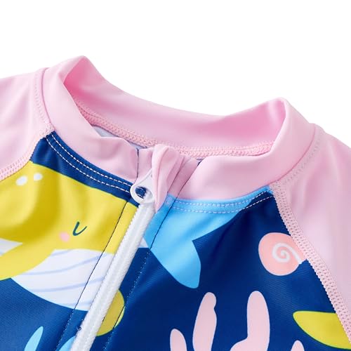 Image of UMELOK Baby Girl Swimsuit Infant Rash Guard Swimwear Bathing Suit